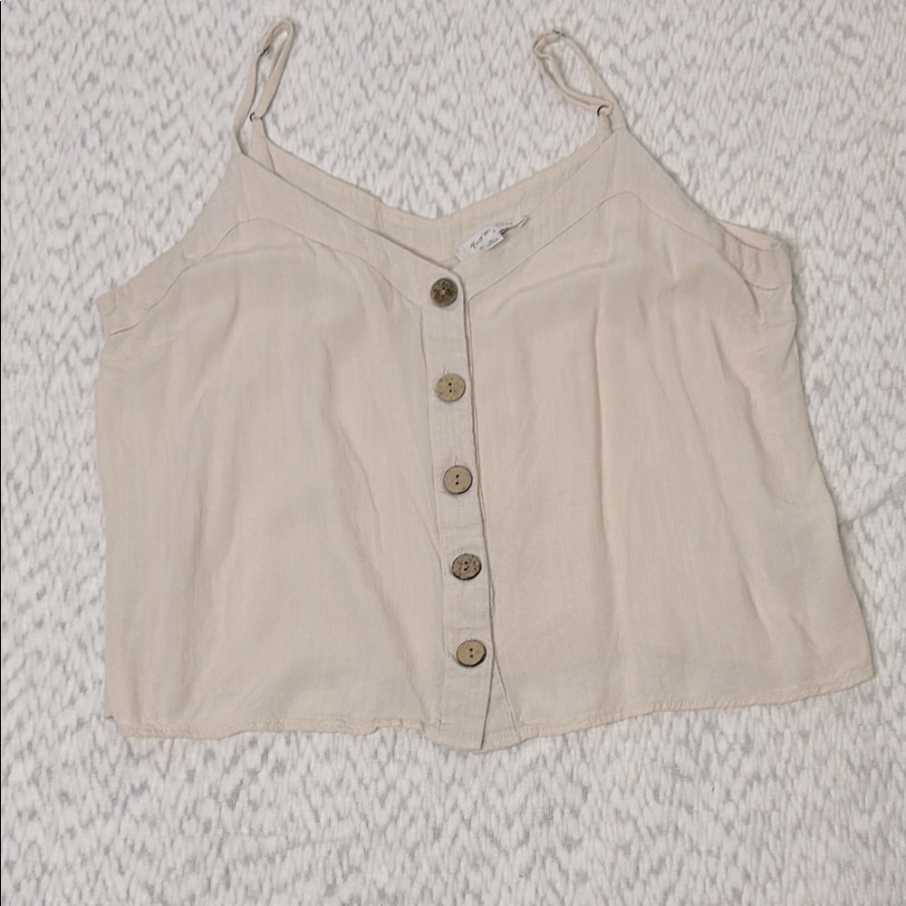 Byron Bay Women's Tank Top Cream/Ivory Size M